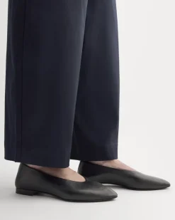 Made in Italy Almond-Toe Flat