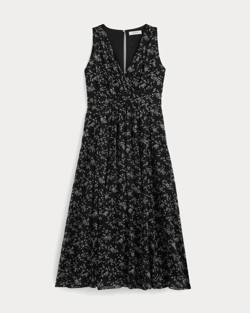Maxi Dress in Silk Georgette
