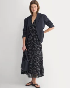 Maxi Dress in Silk Georgette