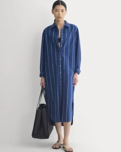 Midi Shirtdress in Ultrasoft Cotton