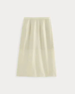 Midi Skirt in Cotton-Silk Organza