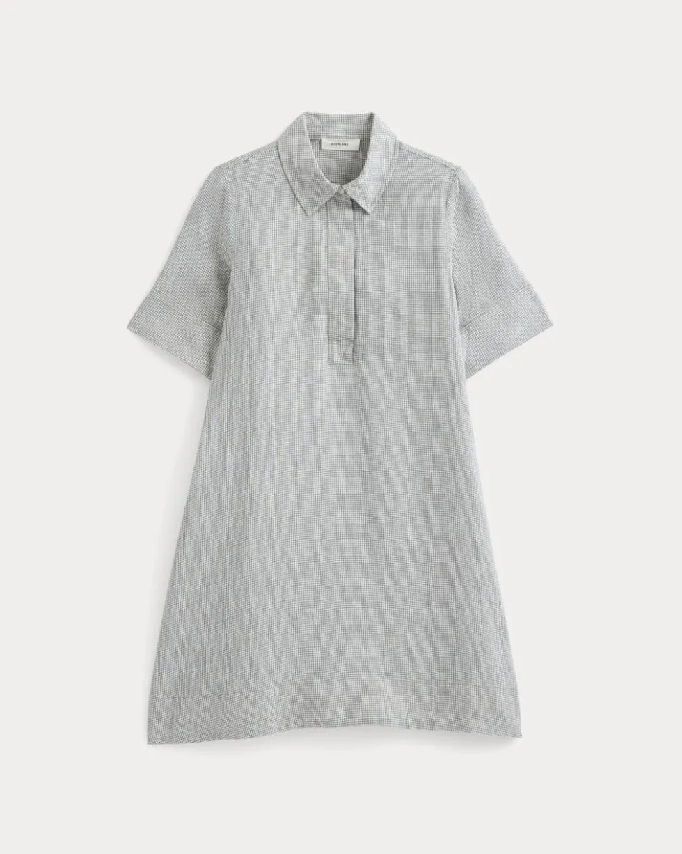 Mini Popover Shirtdress in Linen
