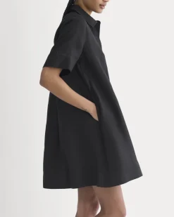 Mini Popover Shirtdress in Linen