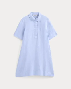 Mini Popover Shirtdress in Linen