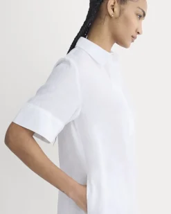 Mini Popover Shirtdress in Linen