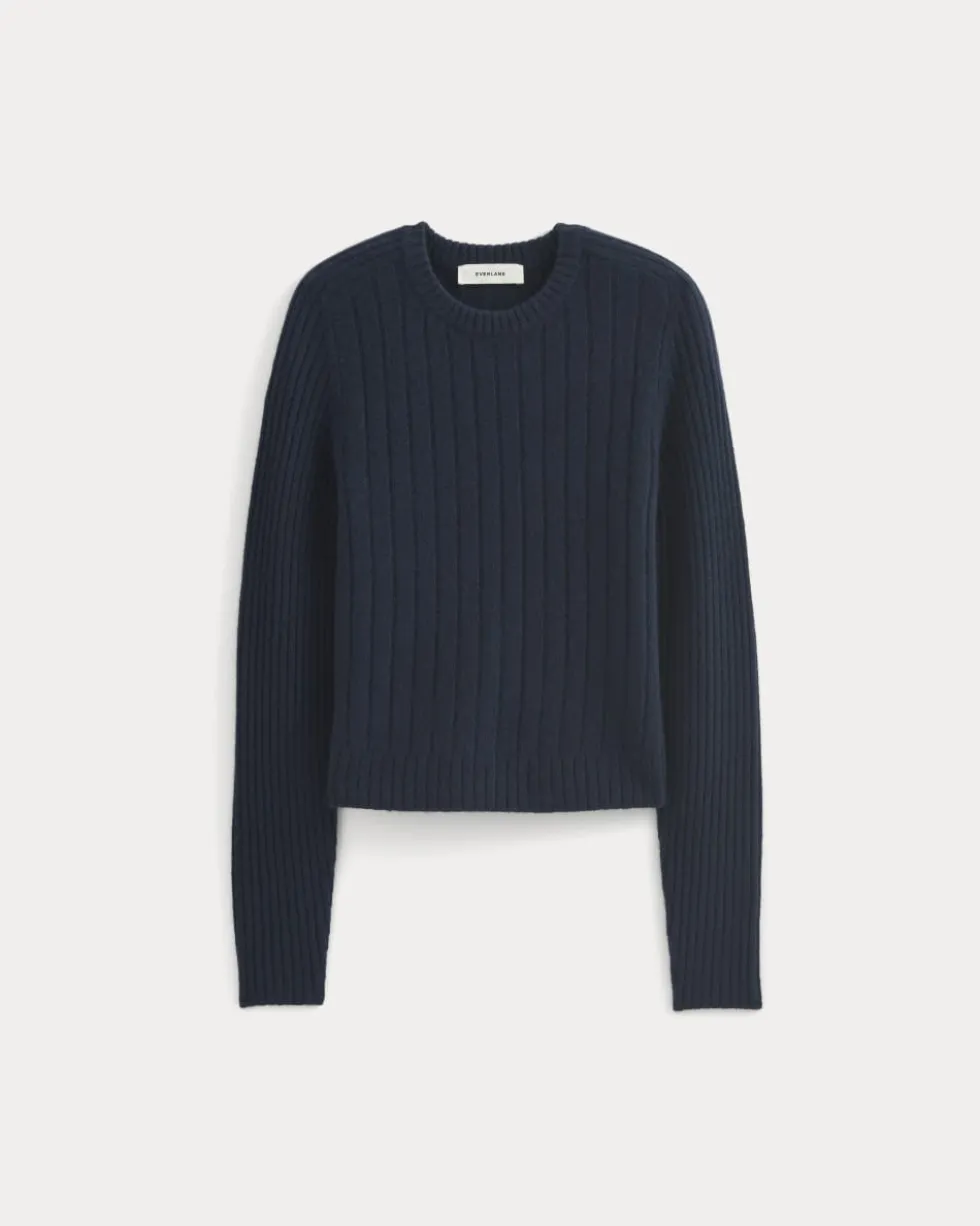 Mix Ribbed Crew in Cashmere