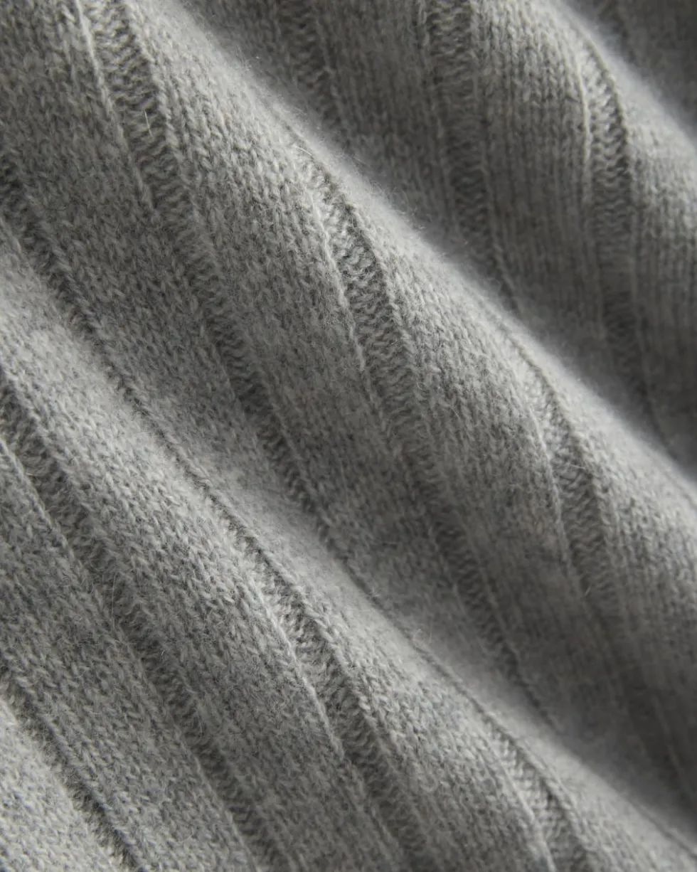 Mix Ribbed Crew in Cashmere
