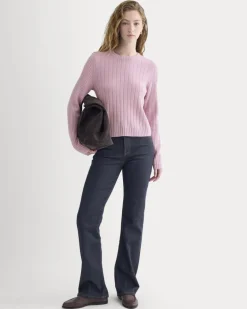 Mix Ribbed Crew in Cashmere