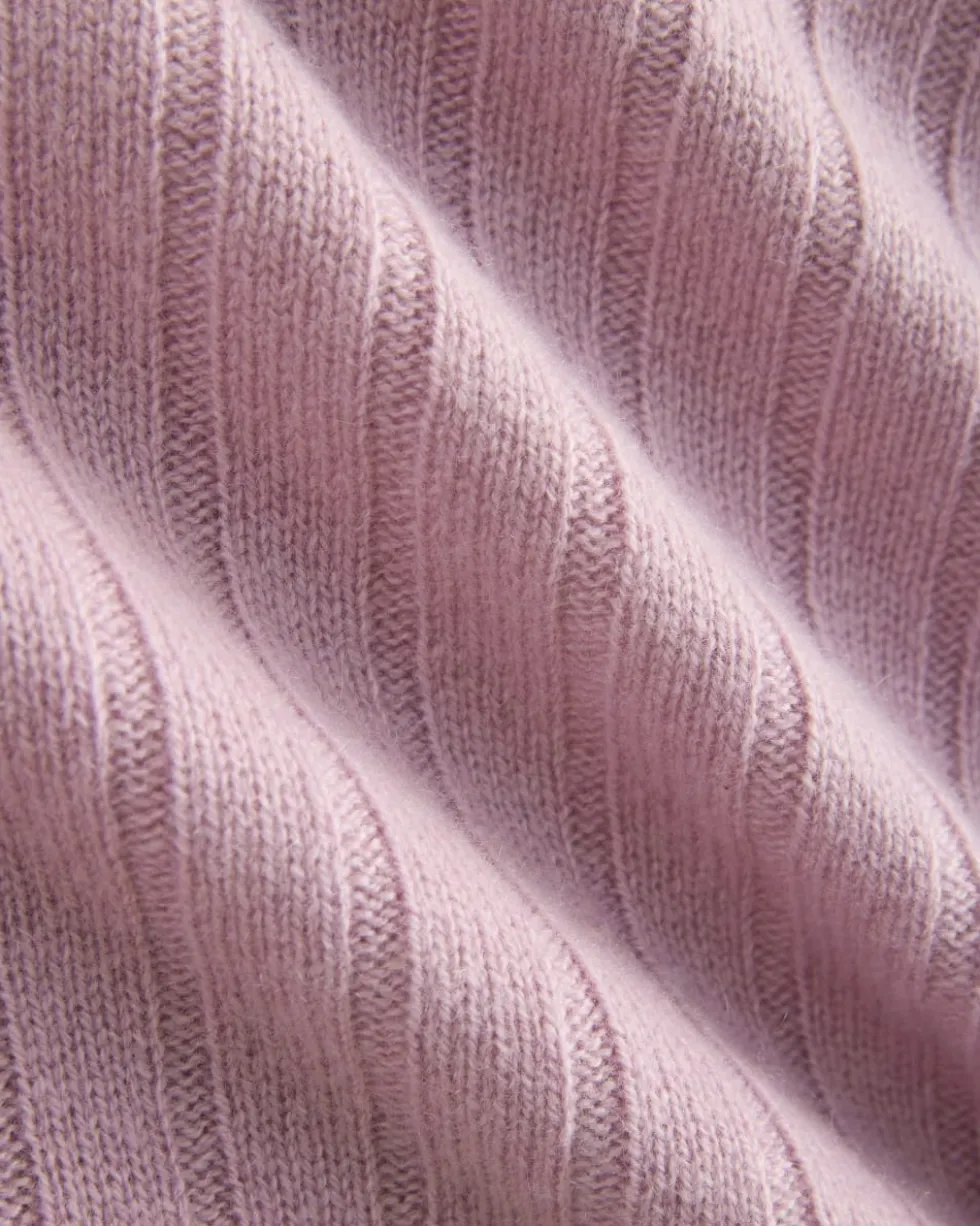 Mix Ribbed Crew in Cashmere