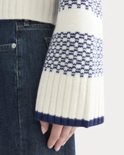 Nordic Cropped Boxy Crew in Luxe Merino