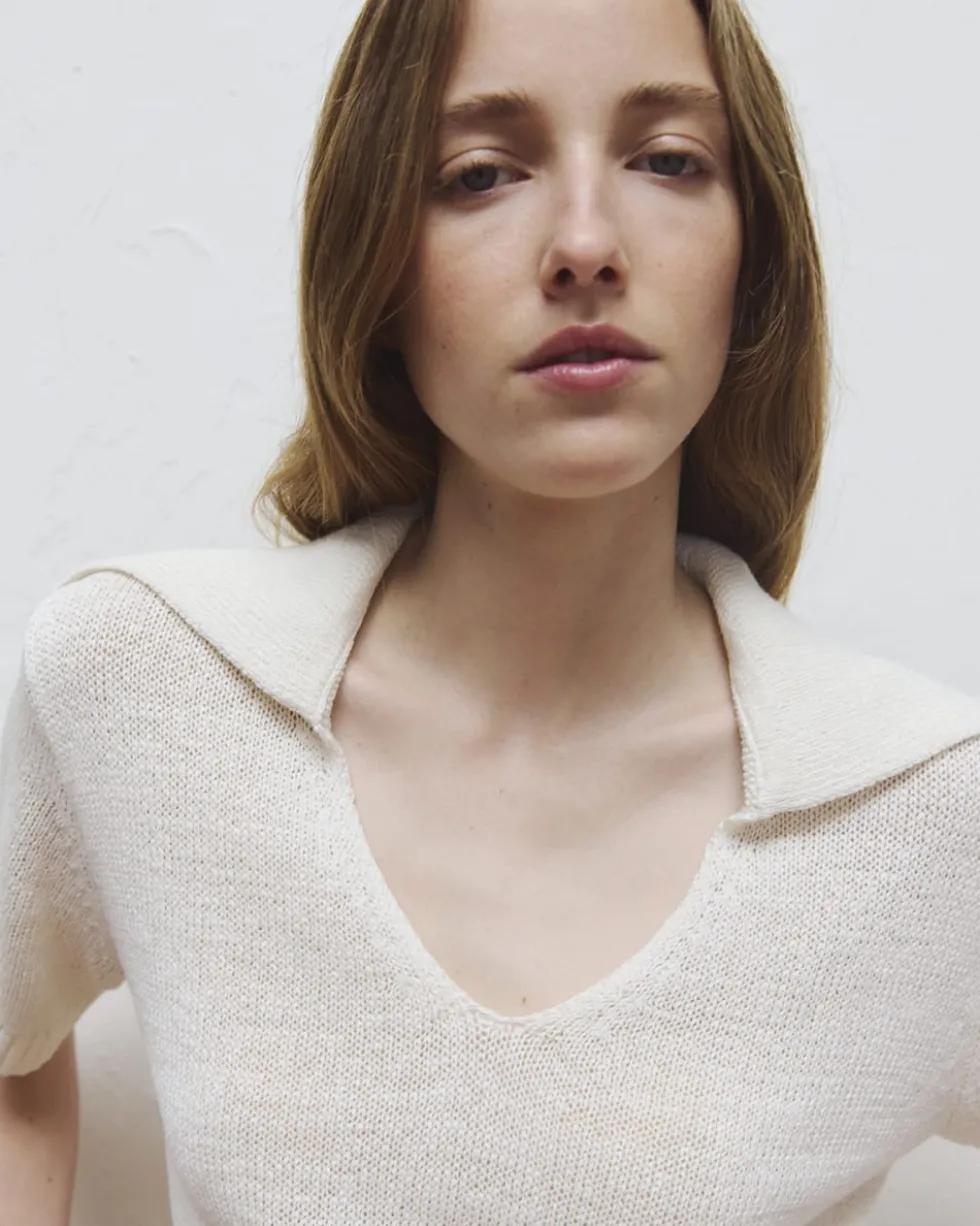 Open Collar Polo