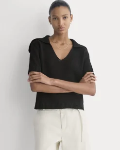 Open Collar Polo