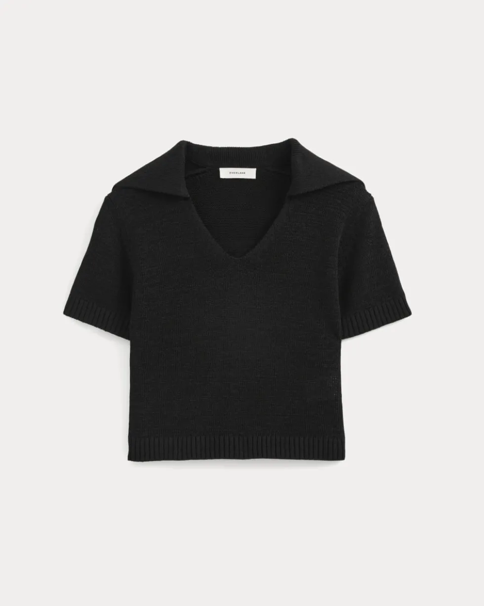 Open Collar Polo
