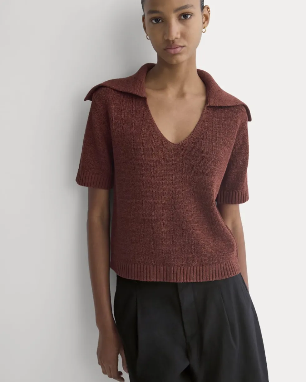 Open Collar Polo