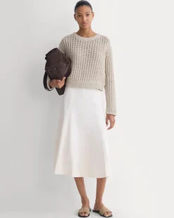 Open-Knit Crew in Elevated Cotton