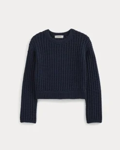 Open-Knit Crew in Elevated Cotton