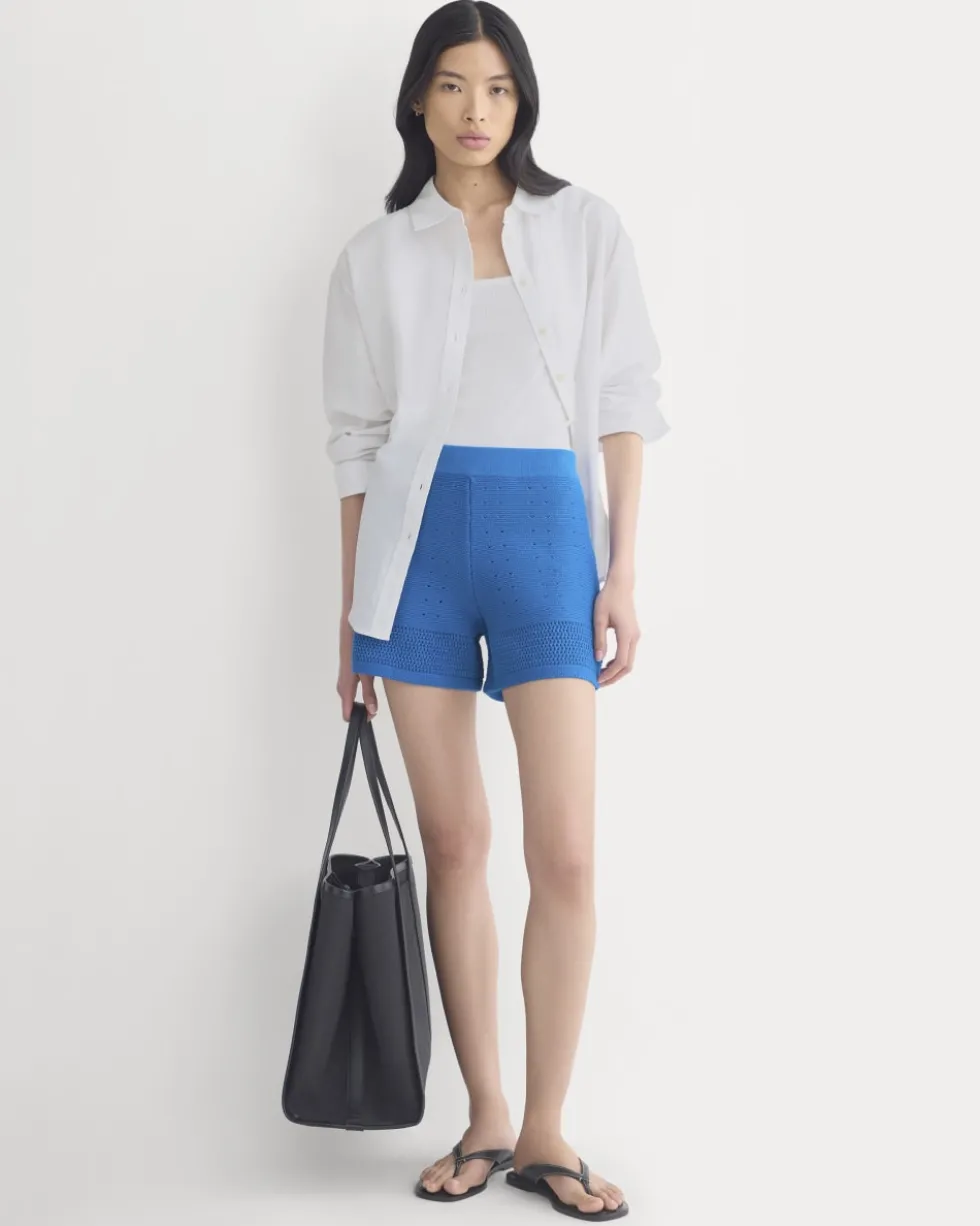 Open-Knit Short in Everyday Cotton