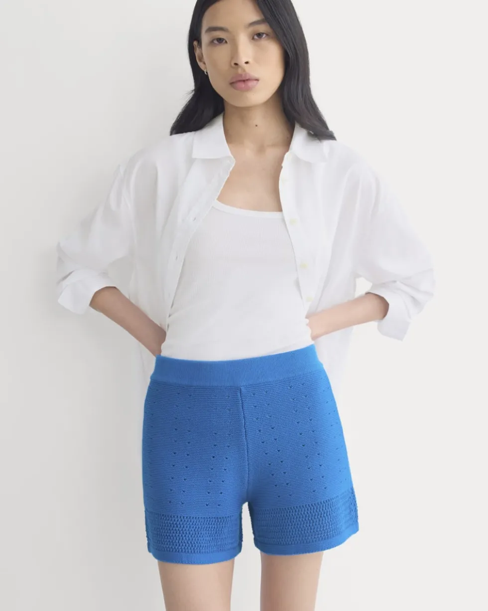 Open-Knit Short in Everyday Cotton