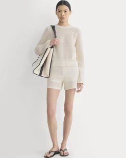 Open-Knit Short in Everyday Cotton