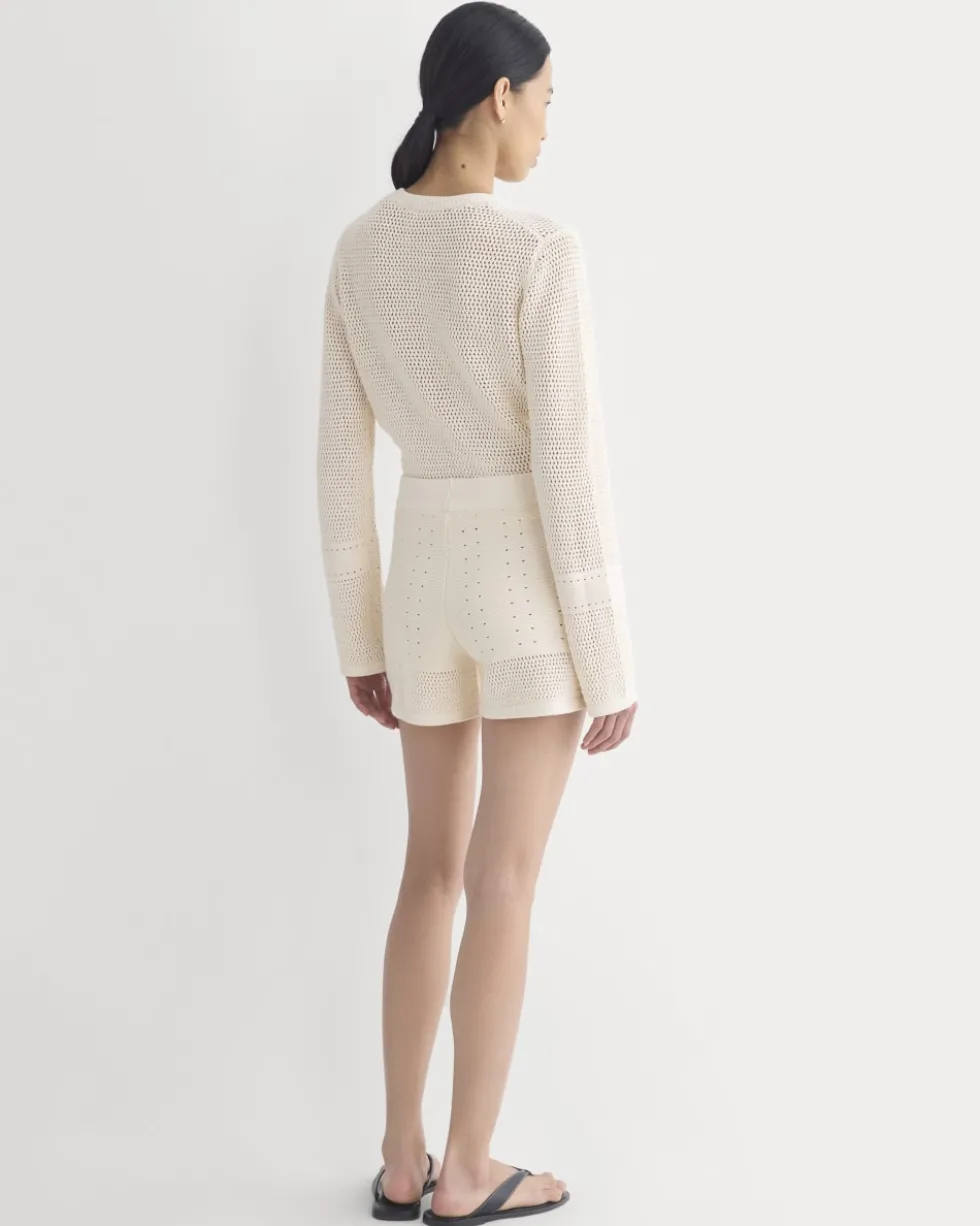 Open-Knit Short in Everyday Cotton