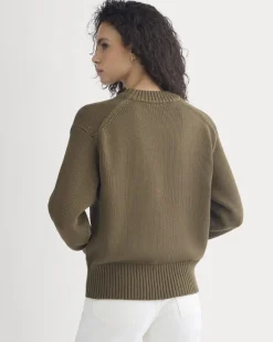 Oversized Cocoon Crew in Elevated Cotton