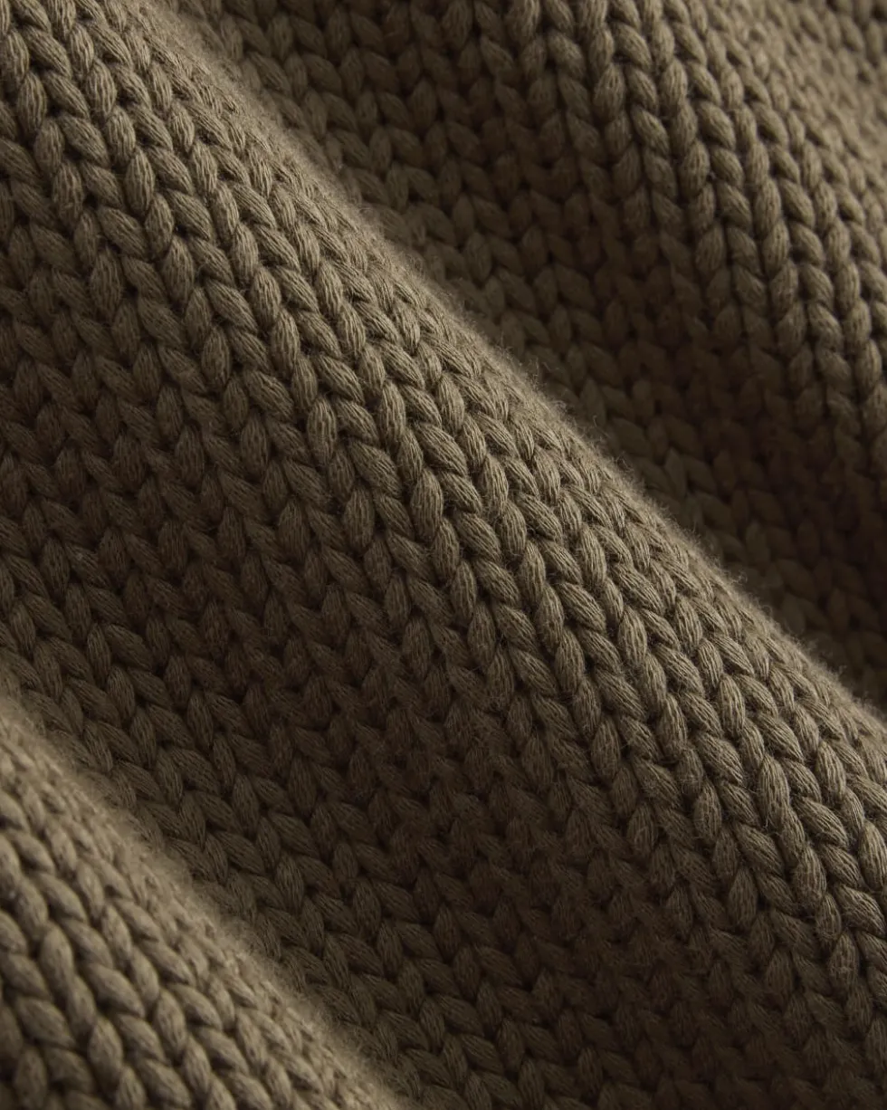 Oversized Cocoon Crew in Elevated Cotton