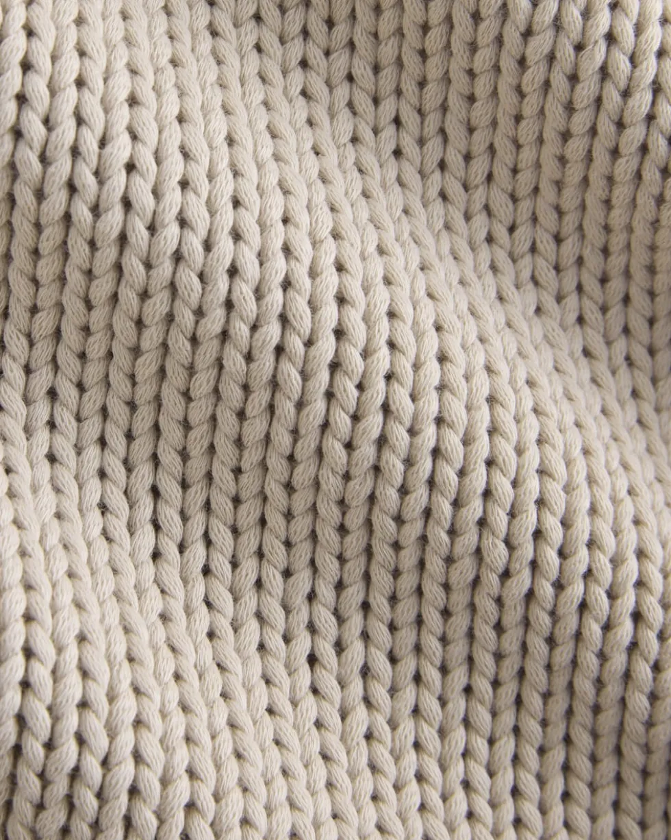 Oversized Cocoon Crew in Elevated Cotton