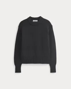 Oversized Cocoon Crew in Elevated Cotton