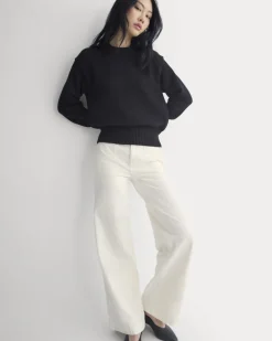 Oversized Cocoon Crew in Elevated Cotton