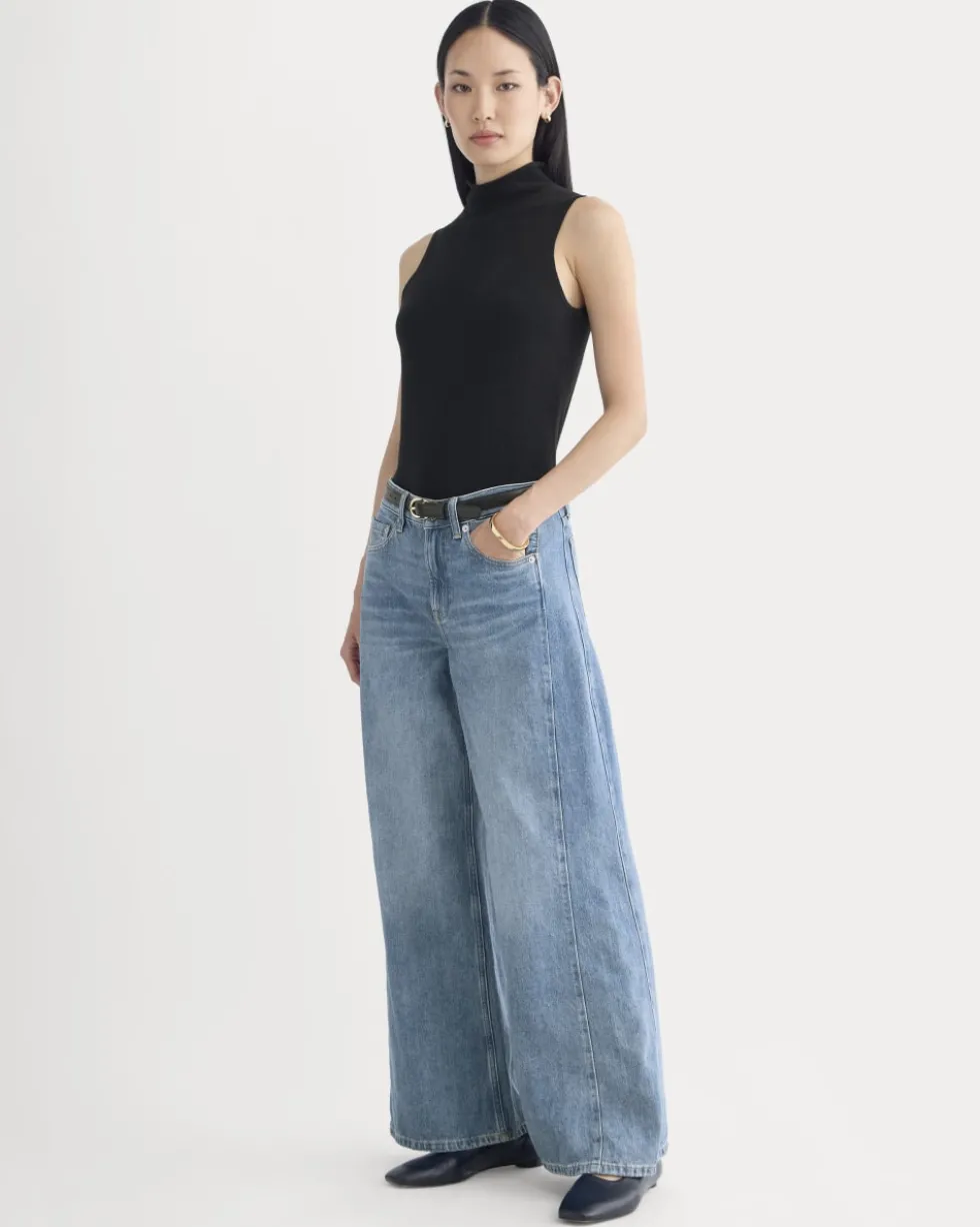 Paneled Ultra Wide-Leg Jean