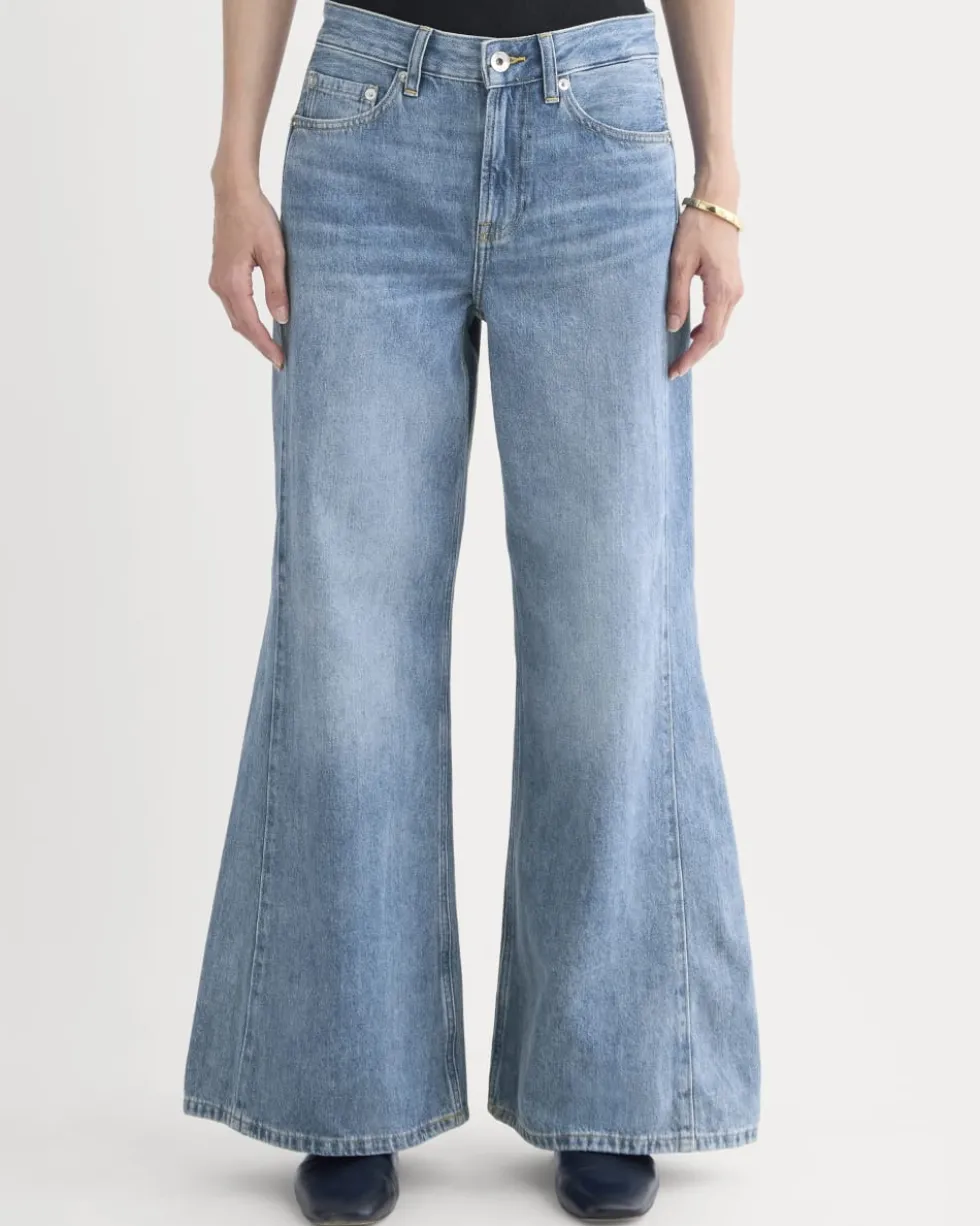 Paneled Ultra Wide-Leg Jean