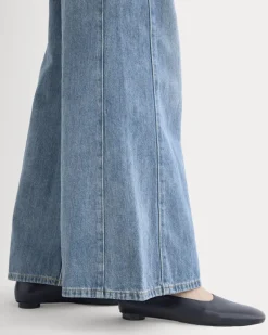 Paneled Ultra Wide-Leg Jean