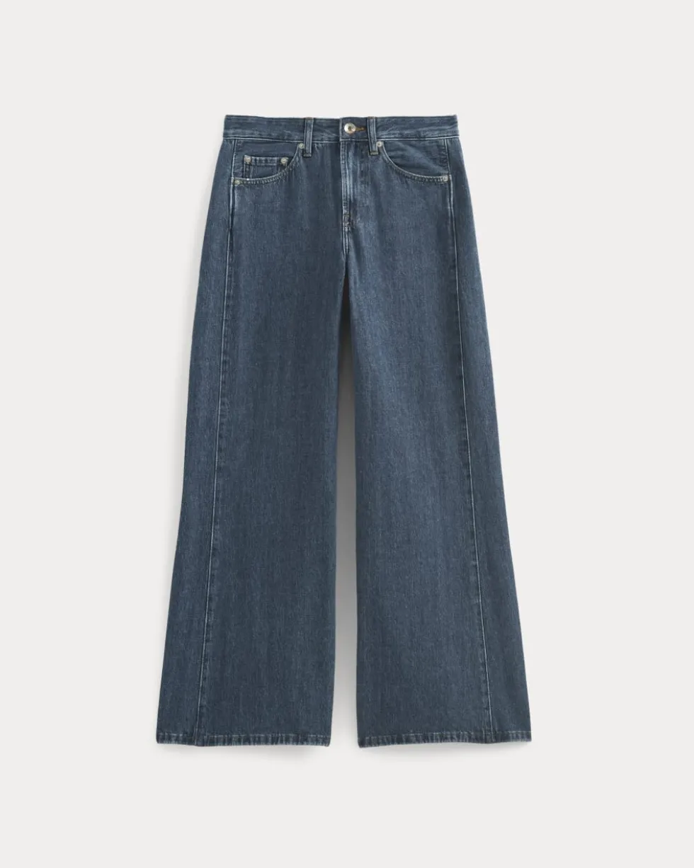 Paneled Ultra Wide-Leg Jean