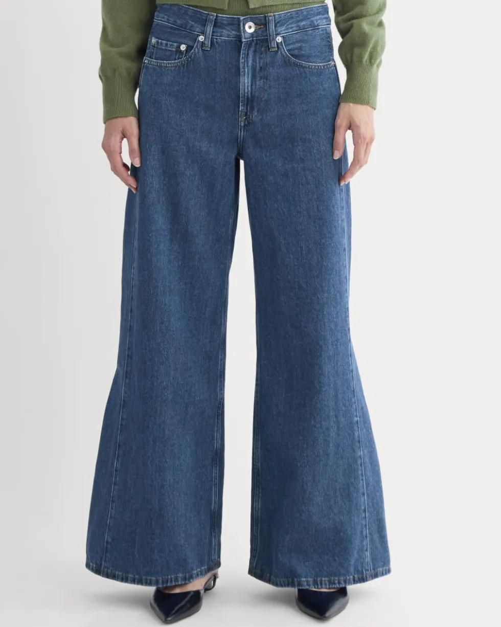 Paneled Ultra Wide-Leg Jean