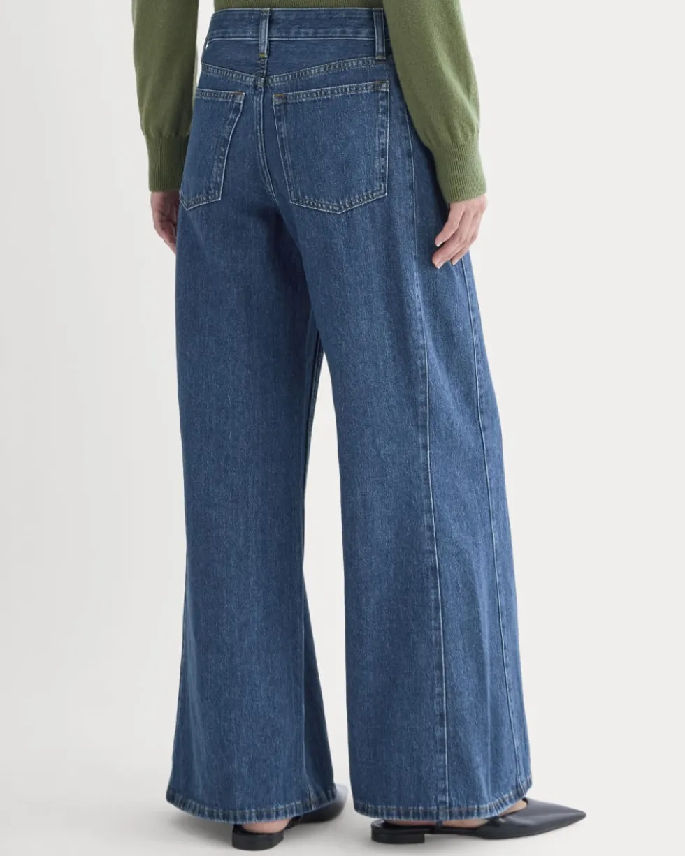 Paneled Ultra Wide-Leg Jean