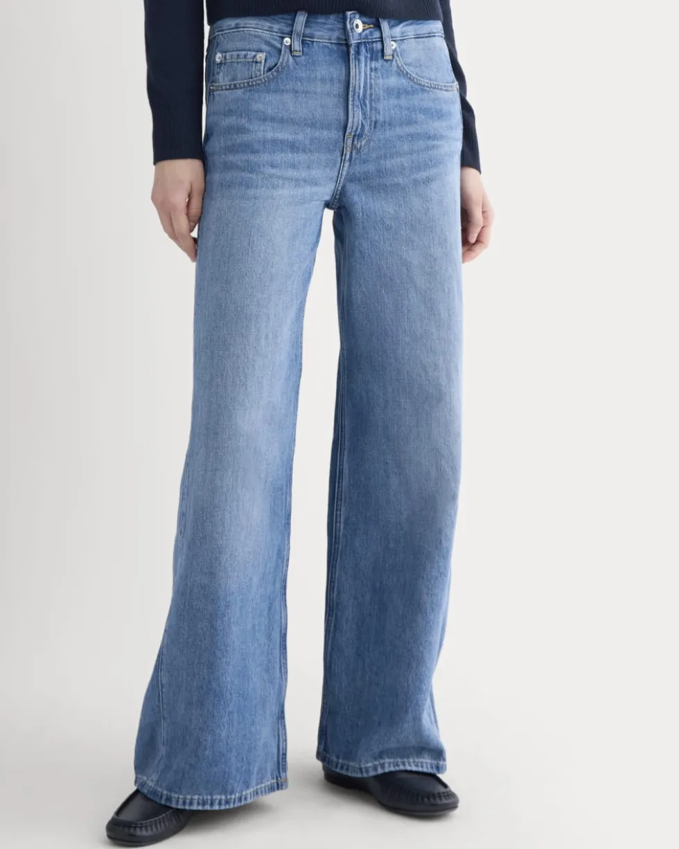 Paneled Wide-Leg Jean