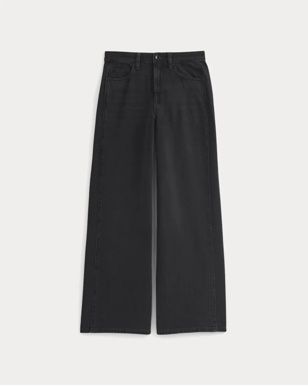 Paneled Wide-Leg Jean