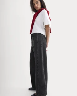Paneled Wide-Leg Jean
