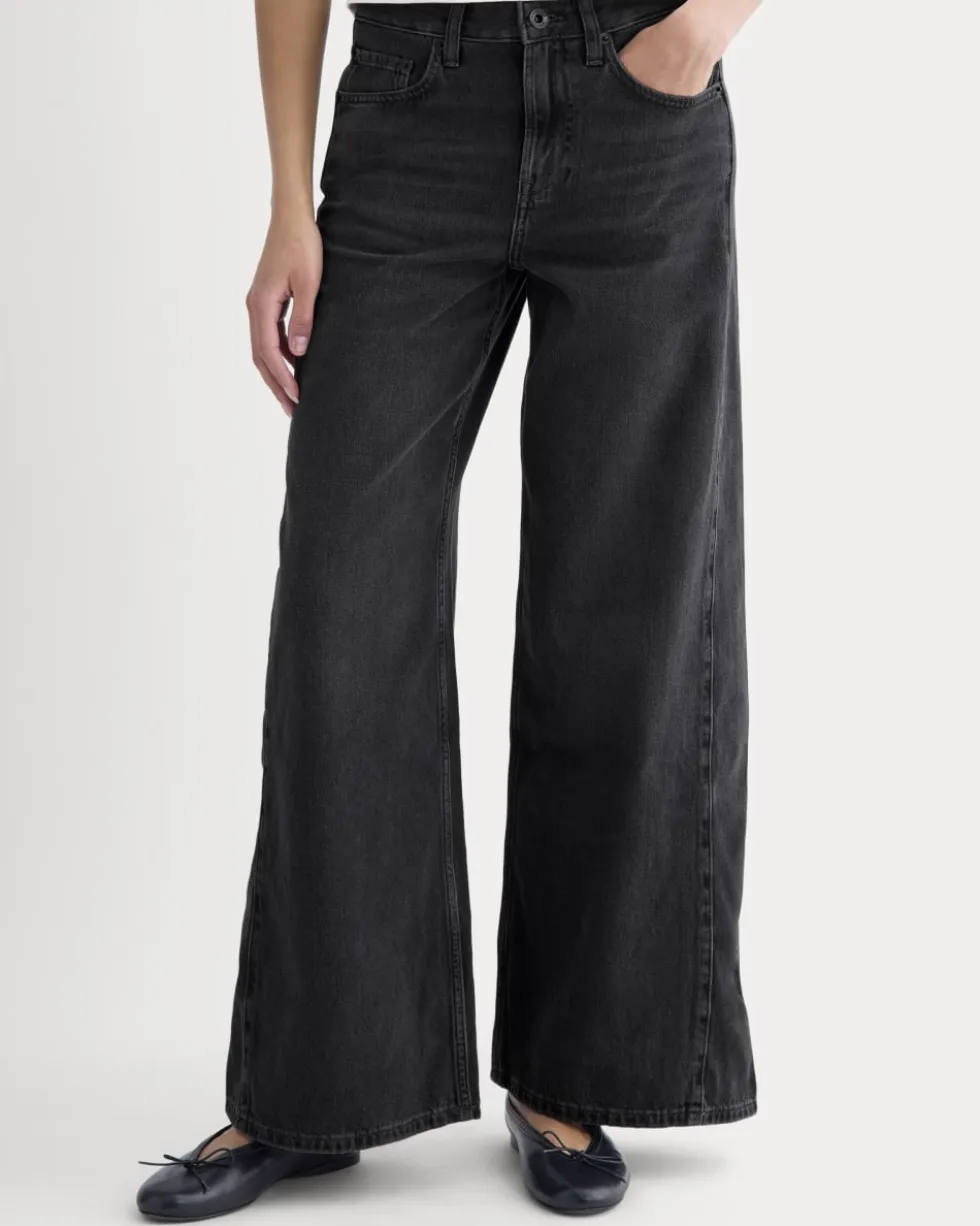 Paneled Wide-Leg Jean