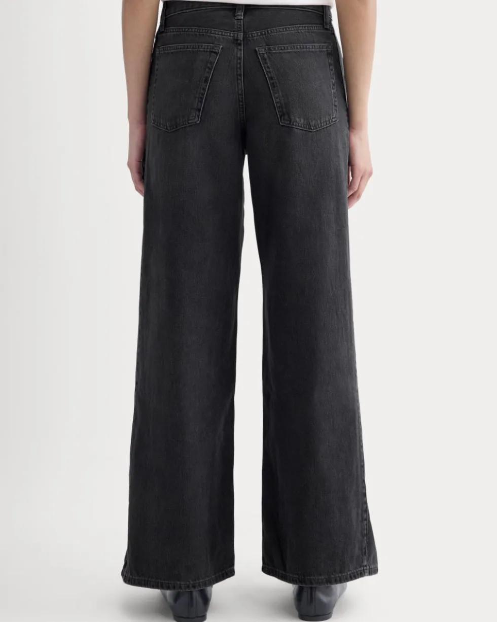 Paneled Wide-Leg Jean