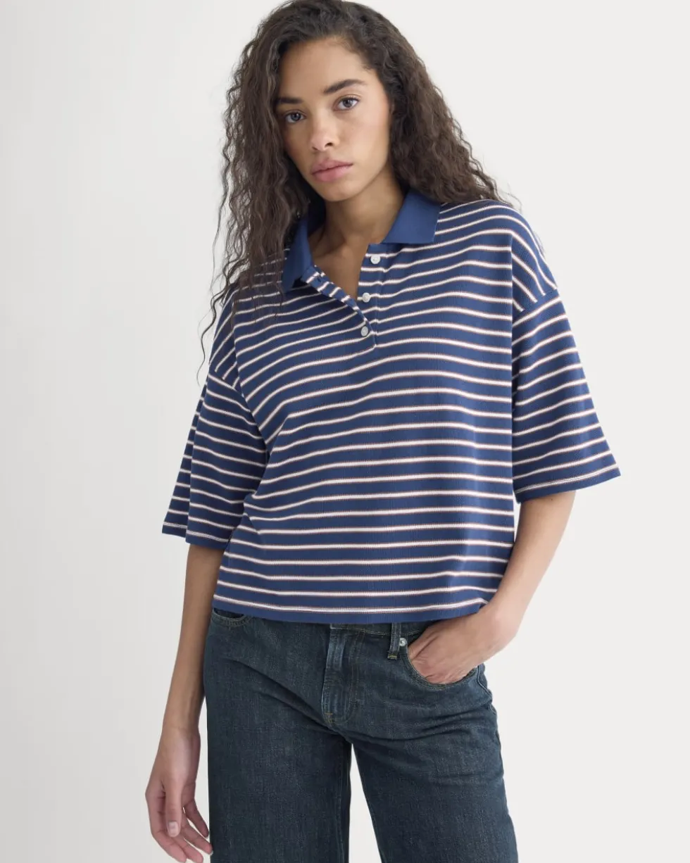 Pique Boxy Polo