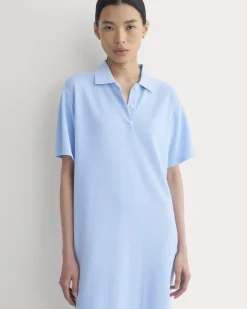 Pique Polo Short-Sleeve Dress