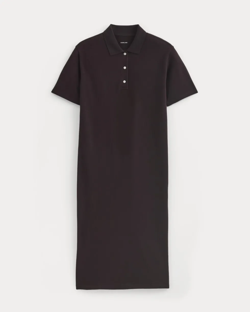 Pique Polo Short-Sleeve Dress