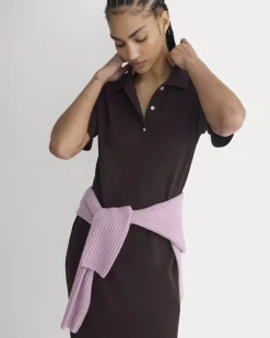 Pique Polo Short-Sleeve Dress