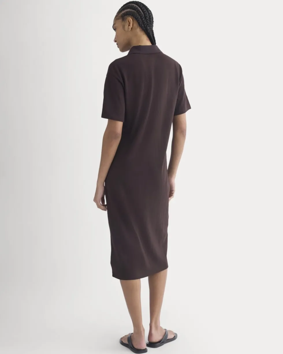 Pique Polo Short-Sleeve Dress
