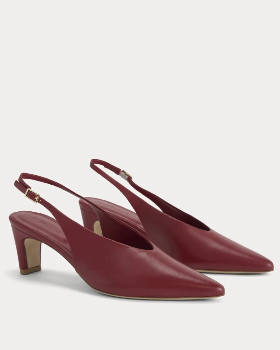 Pointed-Toe Slingback Heel