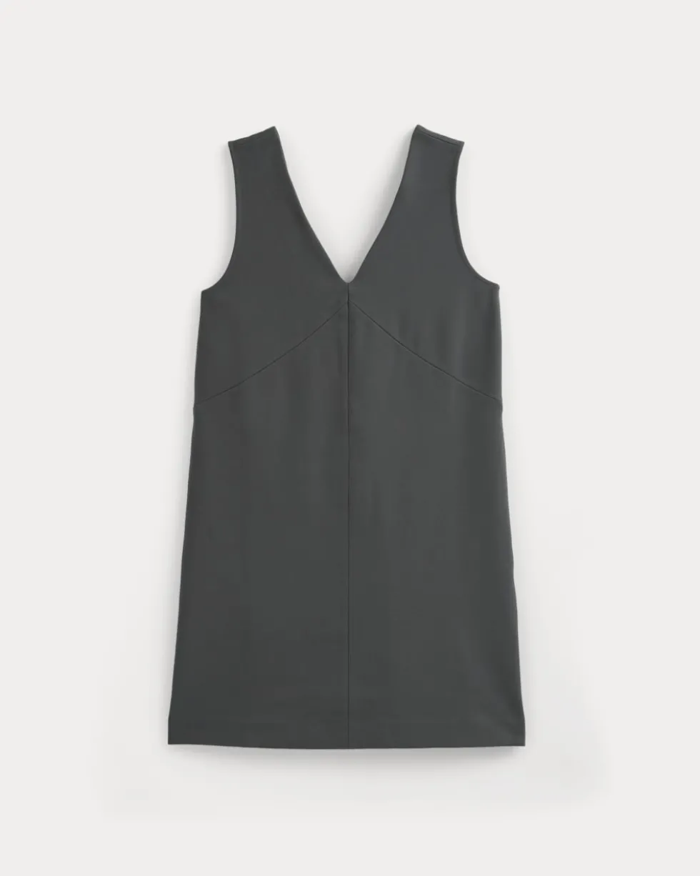 Ponte V-Neck Mini Dress