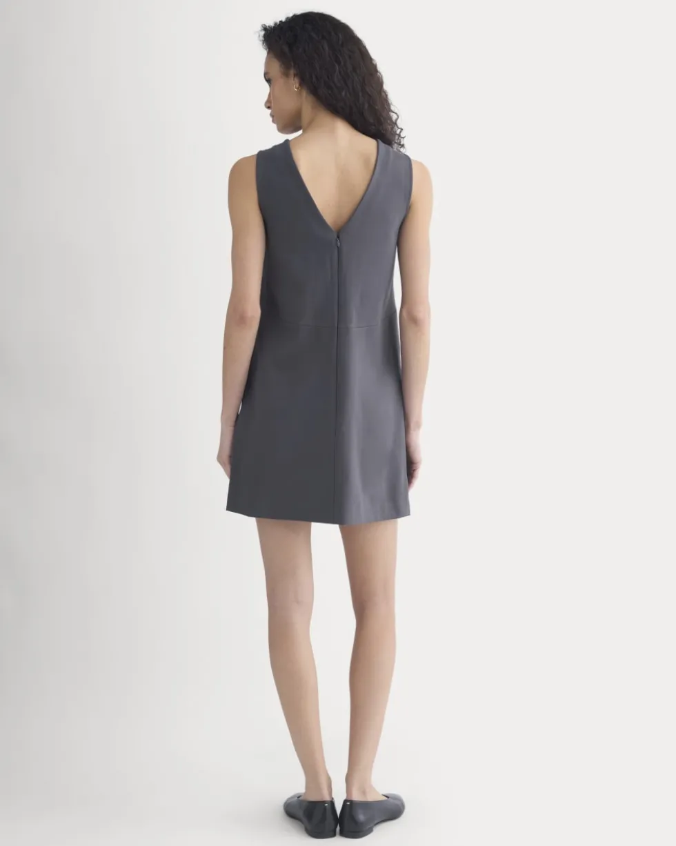 Ponte V-Neck Mini Dress