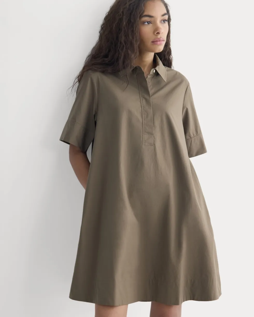 Popover Mini Shirtrdress in Ultrasoft Cotton