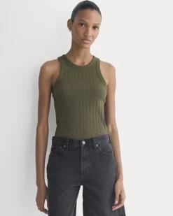 Racerback Tank in Pointelle